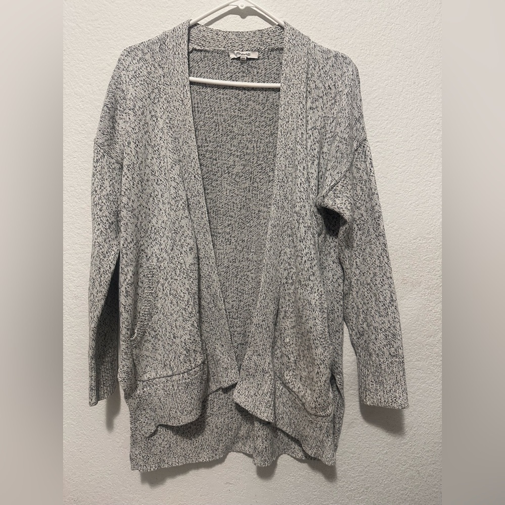 Madewell Open Front Cardigan With Front Pockets  Knitted Sweater Size XXS